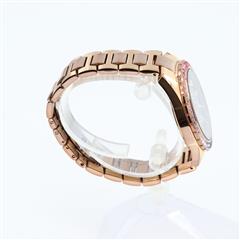 Bulova Crystal Quartz Gemmed Rose Gold Stainless Steel Watch
